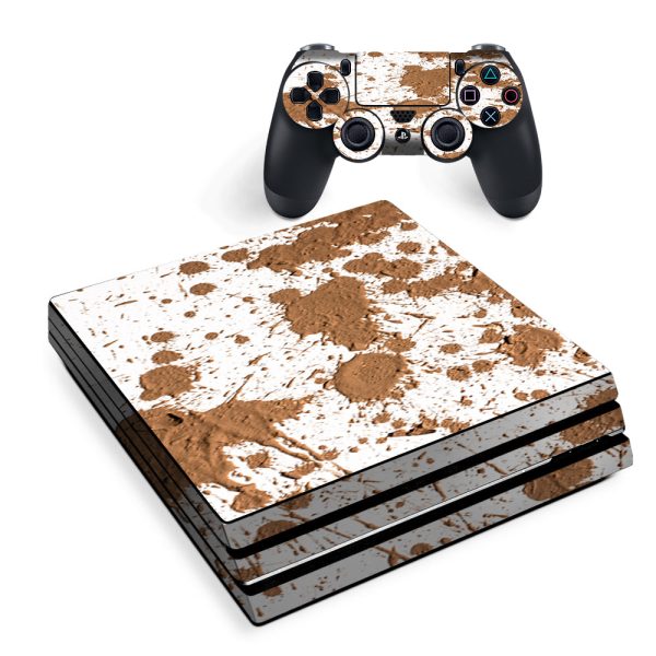 Mud Splatter Dirty Dirt Sony PS4 Pro Skin For Sale