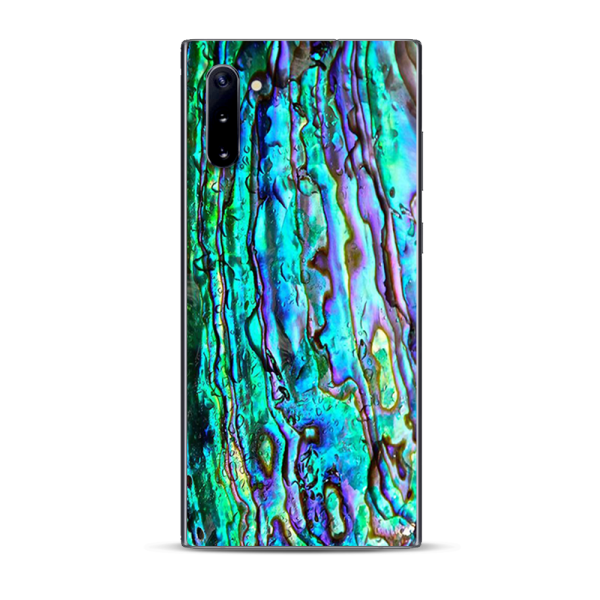 Abalone Ripples Green Blue Purple | Skin For Samsung Galaxy Note 10 For Cheap