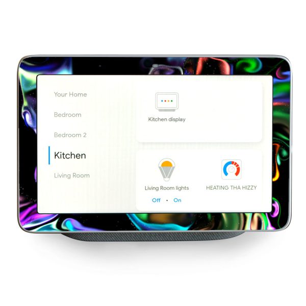 Resin Swirls Smoke Glass Google Home Hub Skin Discount