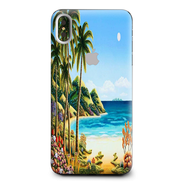 Beach Water Palm Trees Apple iPhone XS Max Skin Online Sale