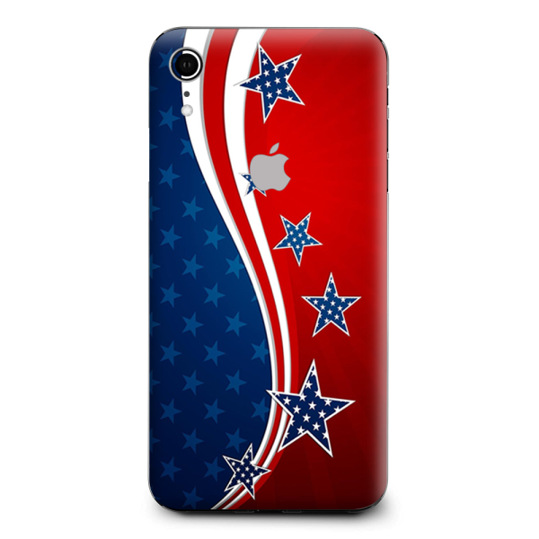 America Independence Stars Stripes Apple iPhone XR Skin For Discount