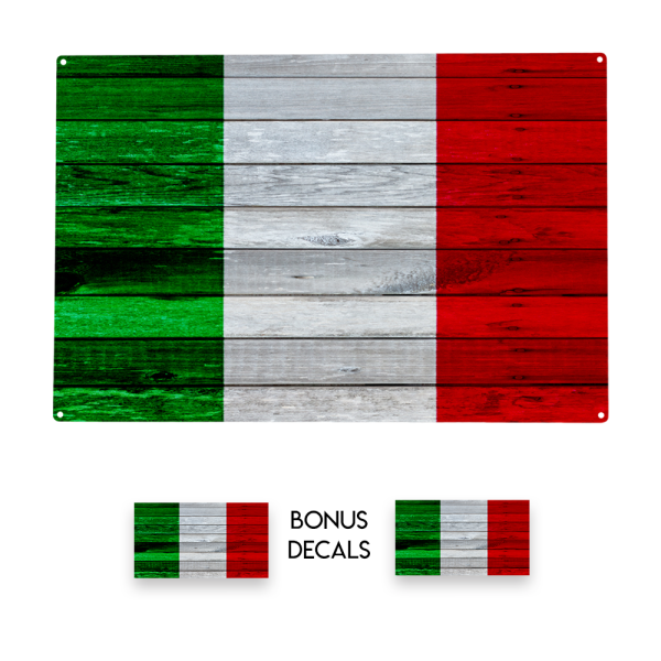 Italy Flag Decorative Sign on Sale