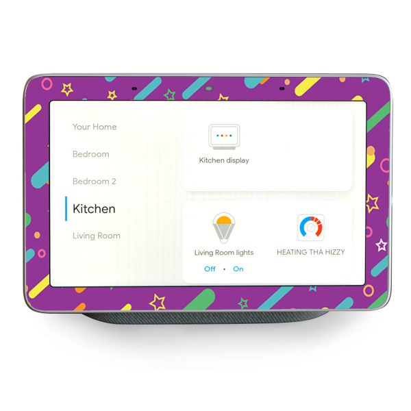 Purple Girly Sprinkles Cupcake Google Home Hub Skin For Discount