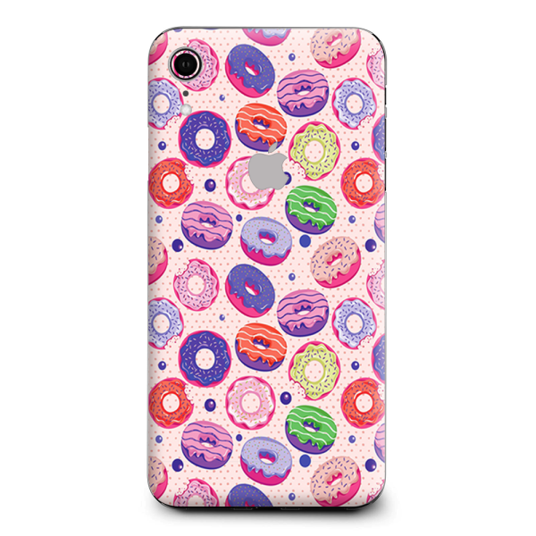 Donuts Yum Doughnuts Pattern Apple iPhone XR Skin Cheap