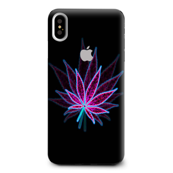 Pot Leaf Marijuana Psychedelic 3D Trippy Apple iPhone XS Max Skin For Discount
