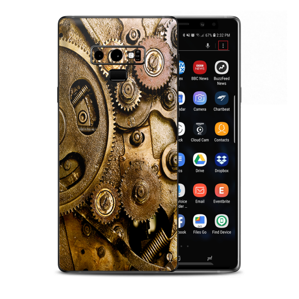 Steampunk Gears Steam Punk Old Samsung Galaxy Note 9 Skin on Sale
