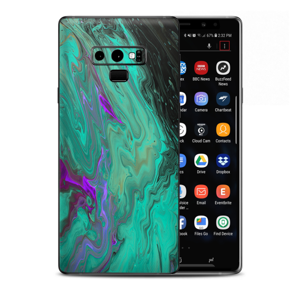Paint Swirls Abstract Watercolor Samsung Galaxy Note 9 Skin Cheap