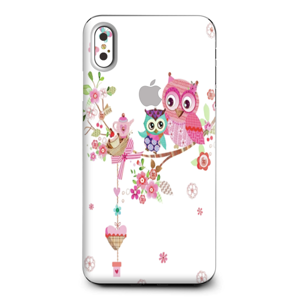 Owls In Tree Teacup Cupcake Apple iPhone XS Max Skin Cheap