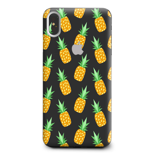 Pineapples Grey Pattern Apple iPhone XS Max Skin Cheap