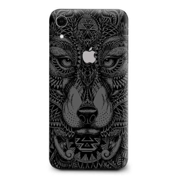 Aztec Lion Wolf Design Apple iPhone XR Skin Supply