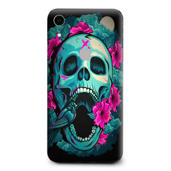 Skull Dia De Los Muertos Design Bird Apple iPhone XR Skin Supply
