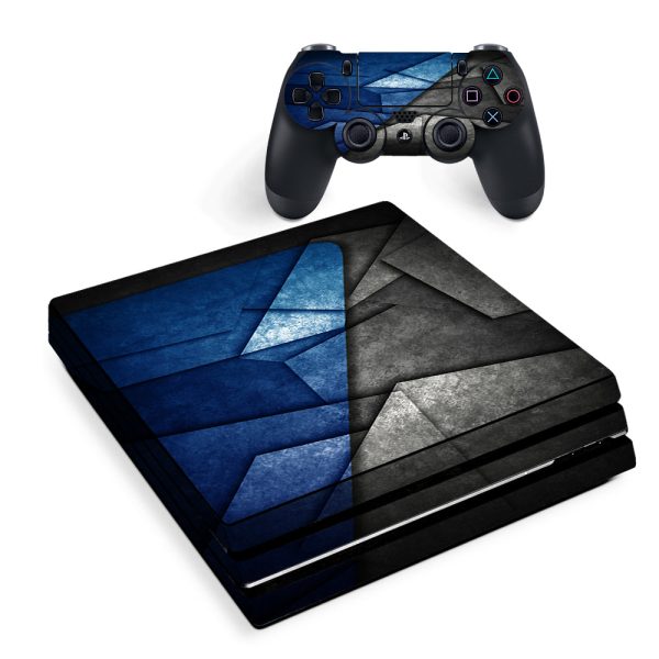 Abstract Panels Metal Sony PS4 Pro Skin Hot on Sale