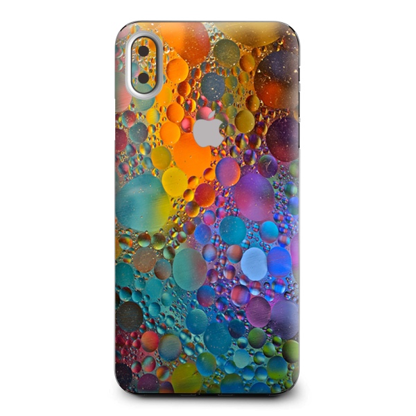 Color Bubbles Splash Drip Apple iPhone XS Max Skin Discount