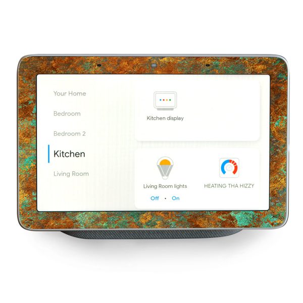 Copper Patina Metal Panel Google Home Hub Skin For Cheap