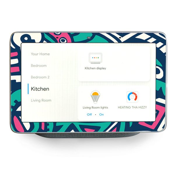 Green Gecko Abstract Pop Art Google Home Hub Skin Sale