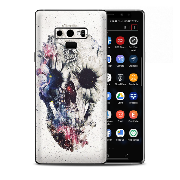 Flower Skull Samsung Galaxy Note 9 Skin Online Hot Sale