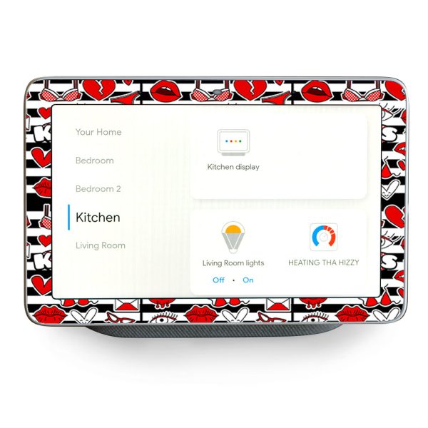 50S Retro Strips Lips Love Google Home Hub Skin Online Sale
