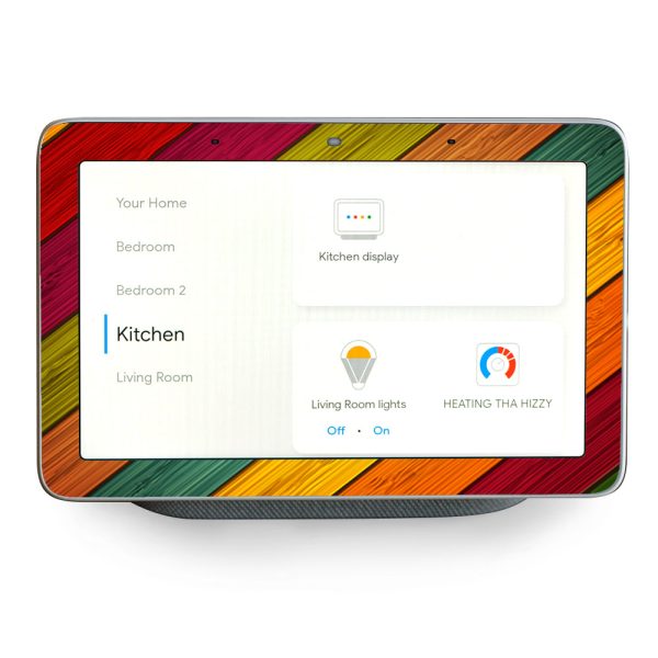 Color Wood Planks Google Home Hub Skin For Sale