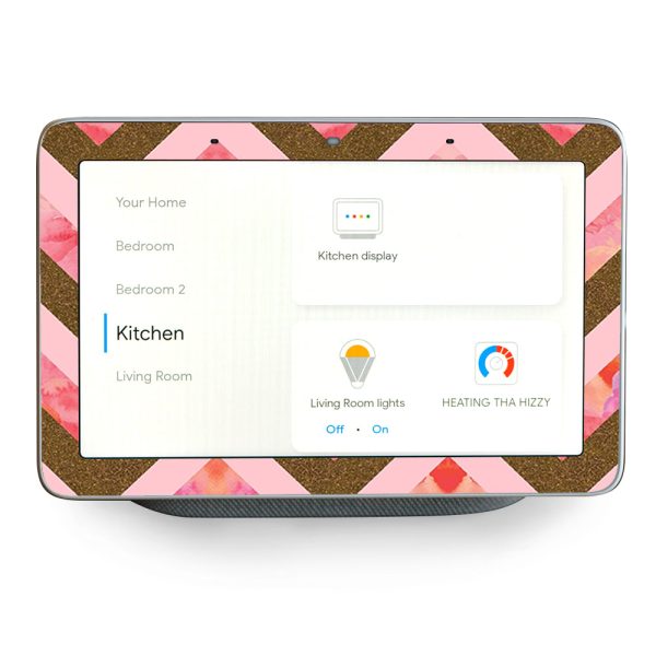 Pink Marble Chevron Google Home Hub Skin Online