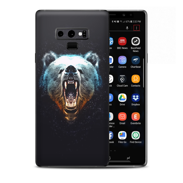 Growling Bear Head Samsung Galaxy Note 9 Skin Online now