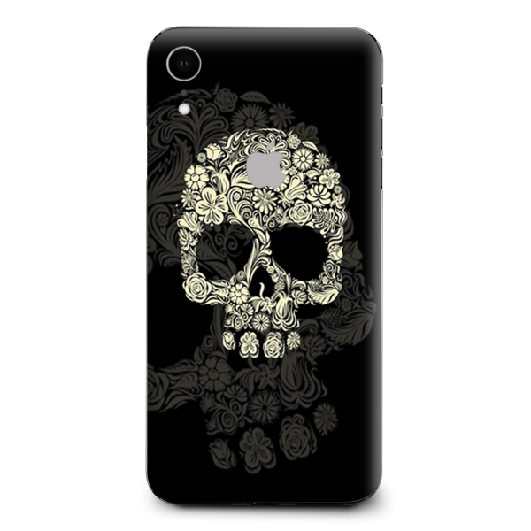 Flower Skull, Floral Skeleton Apple iPhone XR Skin on Sale