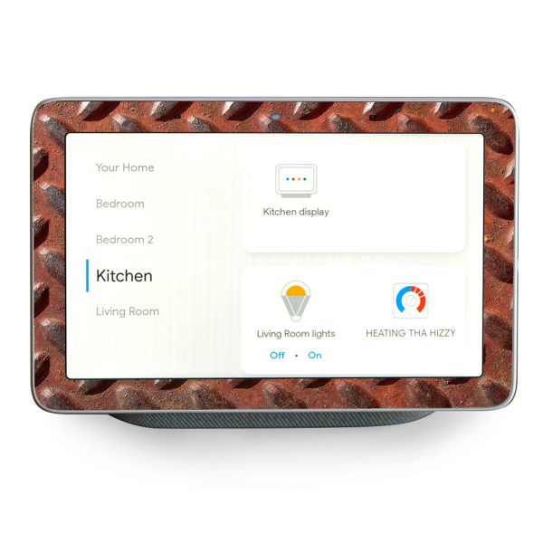 Rusted Diamond Plate Metal Panel Rust Google Home Hub Skin For Cheap