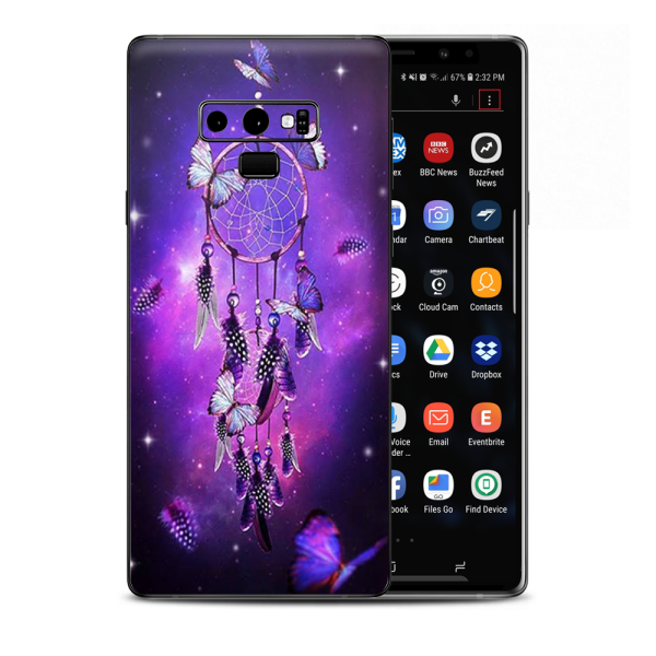 Dreamcatcher Butterflies Purple Samsung Galaxy Note 9 Skin on Sale