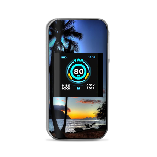 Paradise Sunset Palm Trees Vaporesso Luxe Nano Kit Skin For Sale
