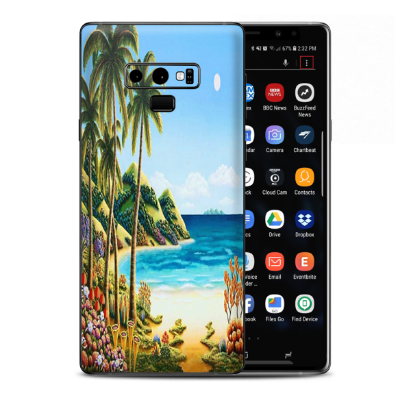 Beach Water Palm Trees Samsung Galaxy Note 9 Skin on Sale