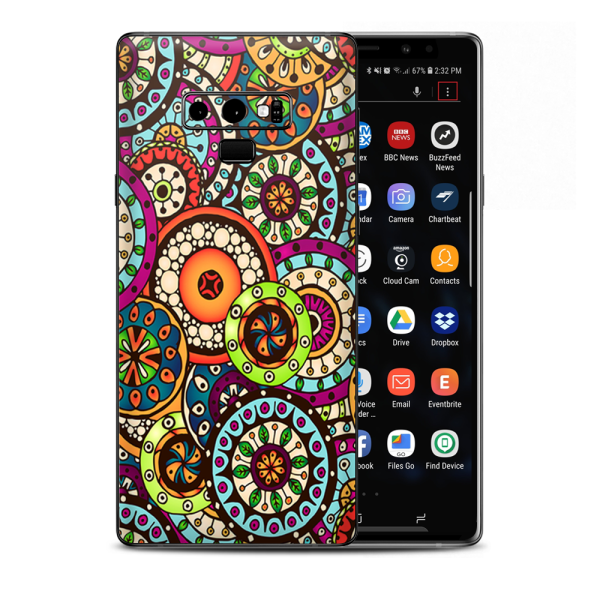 Ethnic Circles Pattern Samsung Galaxy Note 9 Skin Cheap