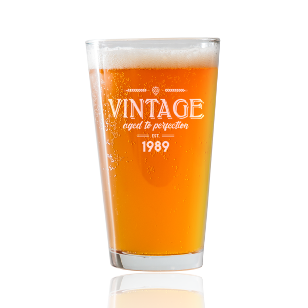 Vintage 1989 Beer Pint Glass For Discount