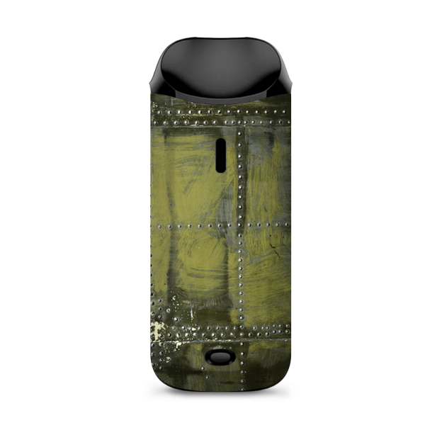 Green Rivets Metal Airplane Panel Ww2 Vaporesso Nexus AIO Kit Skin For Discount