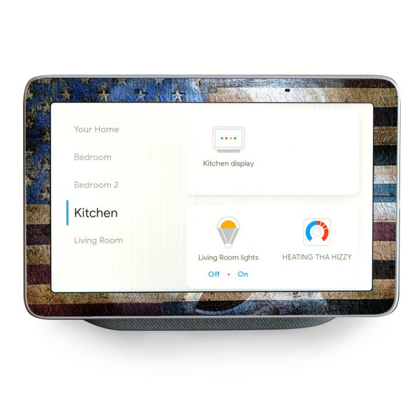 American Flag Ghost Punisher Grunge Google Home Hub Skin Fashion