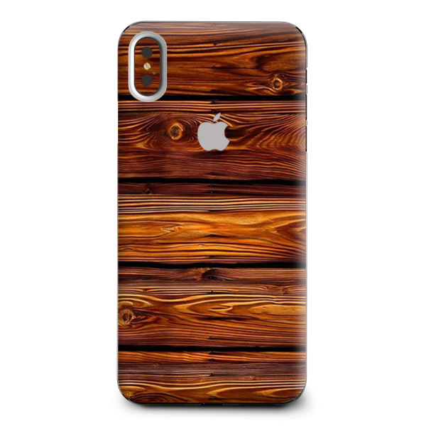 Red Deep Mahogany Wood Pattern Apple iPhone XS Max Skin Online Hot Sale