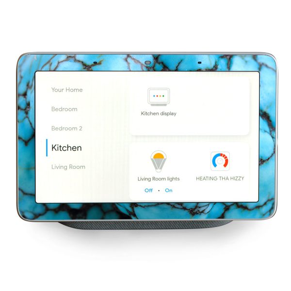 Blue Turquoise Google Home Hub Skin Online Sale