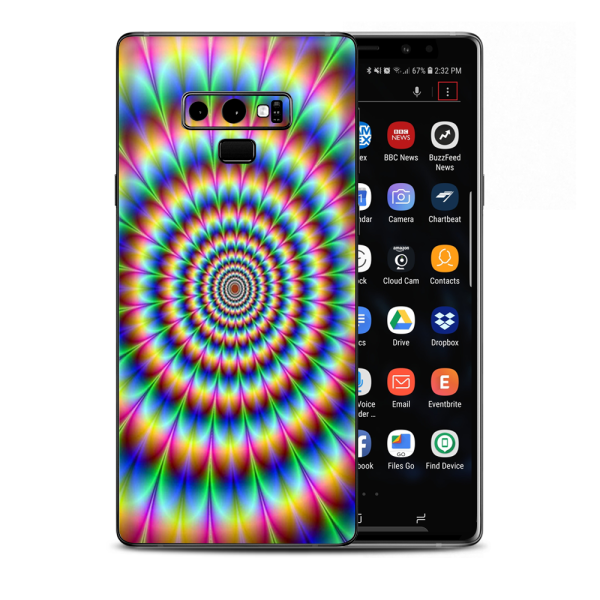 Trippy Hologram Dizzy Samsung Galaxy Note 9 Skin For Sale