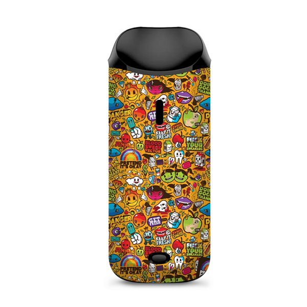 Comic Sticker Slap Cartoon Vaporesso Nexus AIO Kit Skin Fashion