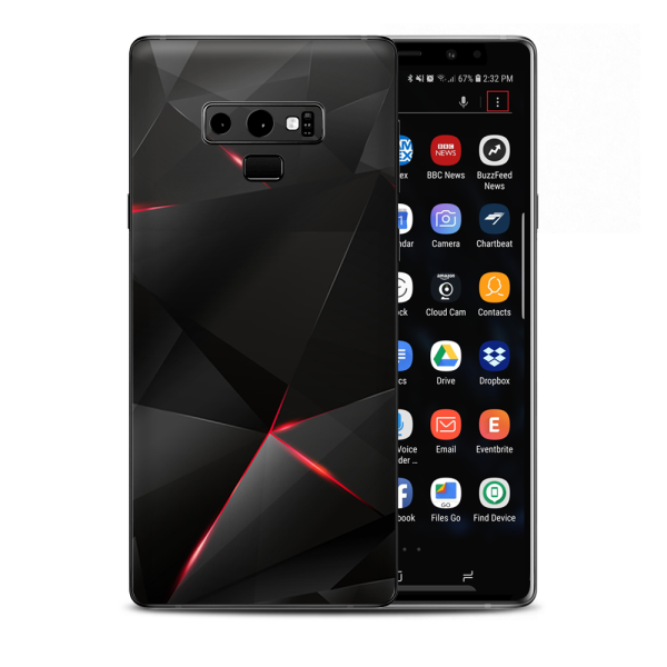 Black Diamond Samsung Galaxy Note 9 Skin For Sale