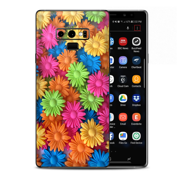 Colorful Wax Daisies Flowers Samsung Galaxy Note 9 Skin Hot on Sale