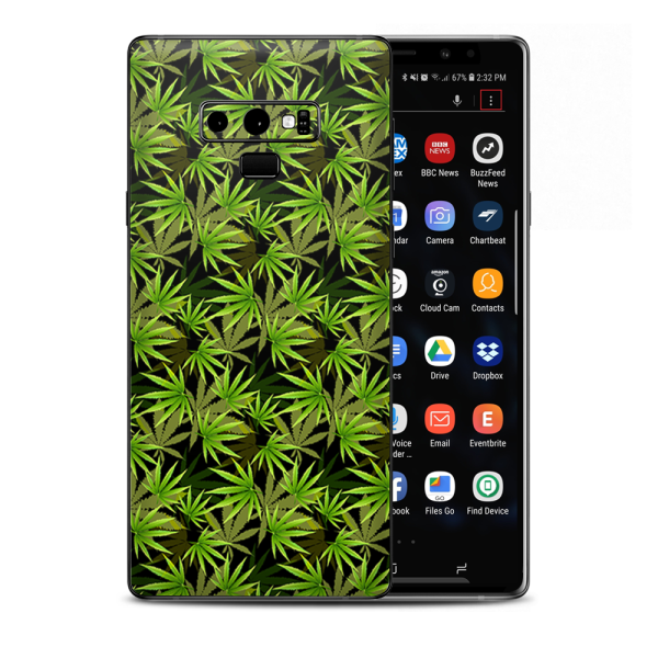 Weed Pot Skunk High Cannabis Samsung Galaxy Note 9 Skin on Sale