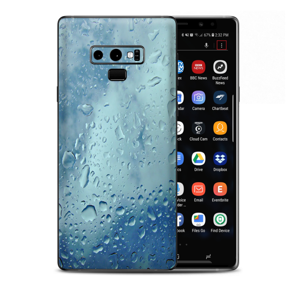 Raindrops Samsung Galaxy Note 9 Skin For Sale