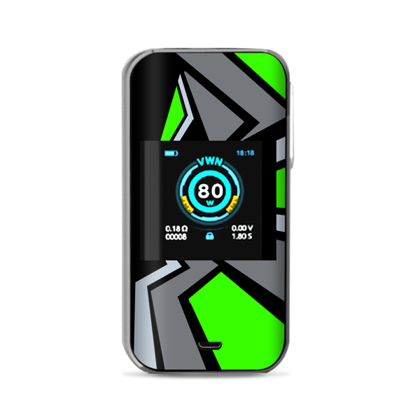Tripy Triangle Pattern Green Grey Vaporesso Luxe Nano Kit Skin Cheap