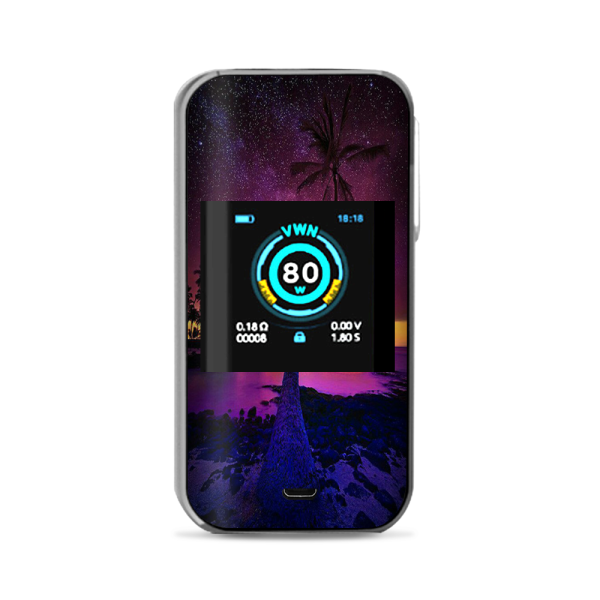 Palm Tree Stars And Sunset Purple Vaporesso Luxe Nano Kit Skin Online