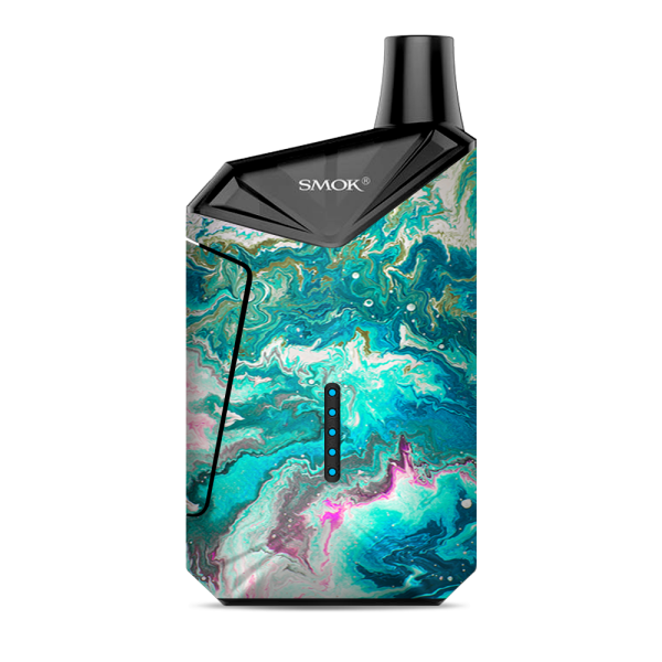 Marble Pattern Blue Ocean Green Smok  X-Force AIO Kit  Skin Online now