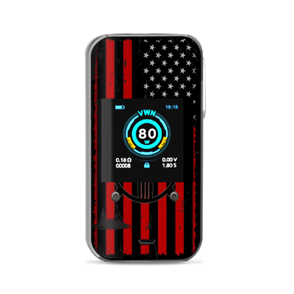 Red American Flag Black Punish Badge Vaporesso Luxe Nano Kit Skin on Sale