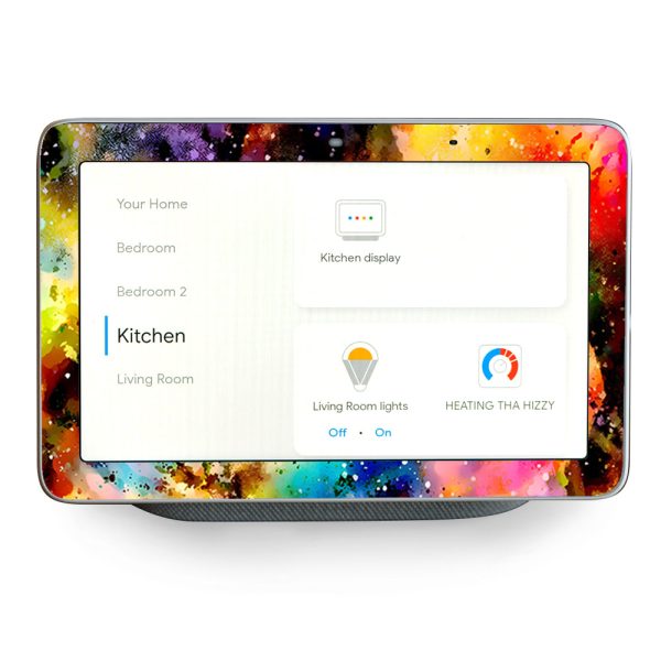 Paint Galaxy Abstract Multi Color Google Home Hub Skin Online Sale
