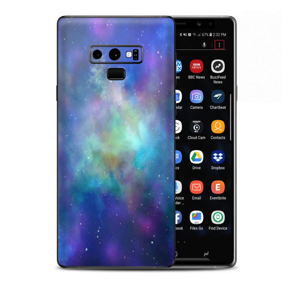 Lavender Blue Purple Galaxy Samsung Galaxy Note 9 Skin on Sale