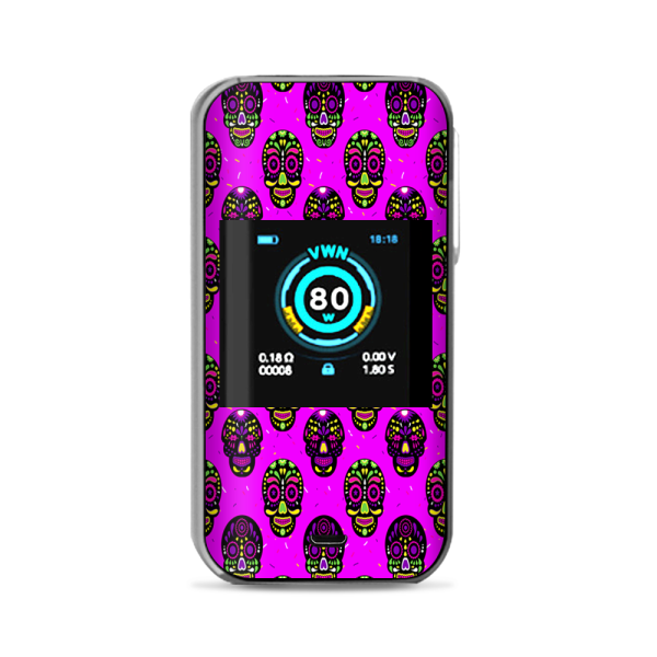 Pink Sugar Skulls Dia De Los Muertos Vaporesso Luxe Nano Kit Skin Supply