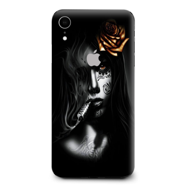 Dark Rose Tattoo Girl Apple iPhone XR Skin Sale