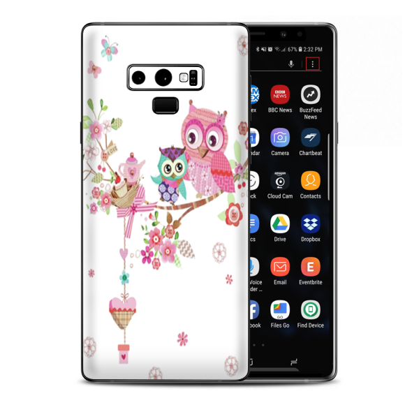 Owls In Tree Teacup Cupcake Samsung Galaxy Note 9 Skin on Sale